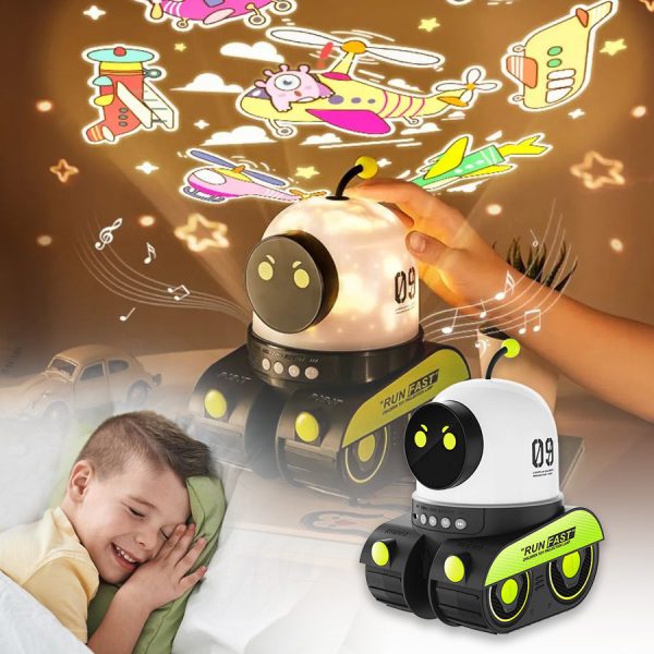 Galaxy Robot Night Light Projector with Bluetooth Music