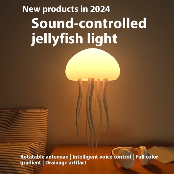 Voice-Controlled Color-Changing Jellyfish Lamp